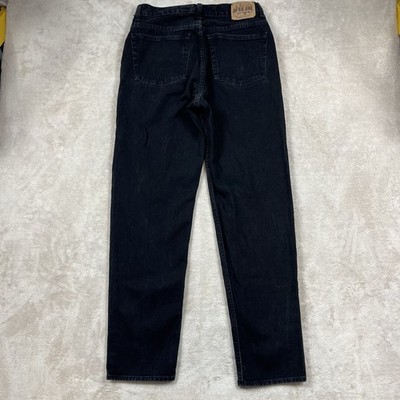 GAP Vintage Easy Fit Jeans 33x32 Black Denim High Rise Straight Leg Mexico 90s