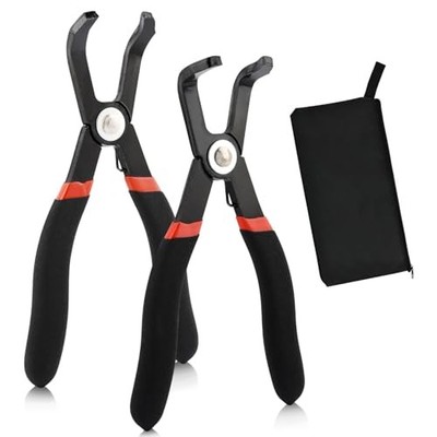 2 Pack Push Pin Pliers Set, Efficient Multi-Functional 30 Degree and 80 Degree 