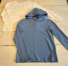 Girl's VINEYARD VINES Size 10-12 White Blue Hooded T-Shirt Lot