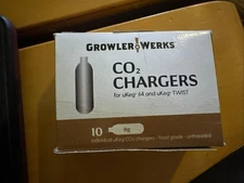 Growler Werks 1 pack uKeg 64 CO2 Chargers (10 per pack, 10 total))