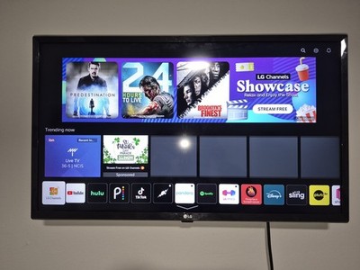 LG Smart TV Black with Netflix YouTube Hulu TikTok Disney+ Streaming Apps