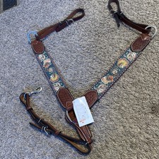 Fabrycznie nowa z metką Obroża na piersi Krokwie T WYCOFANA Rodeo Tack Horse Tack Western Tack