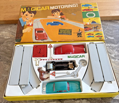 CG11: TRIANG SPOT ON GO MAGICAR MOTORING Set MG1 VGC/Boxed