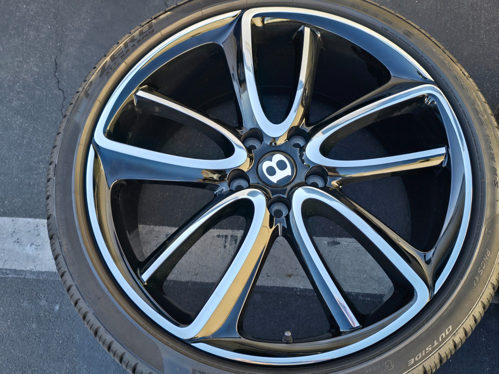 RARE 22" Bentley Continental GT GTC / Flying Spur SPEED OEM factory wheels black