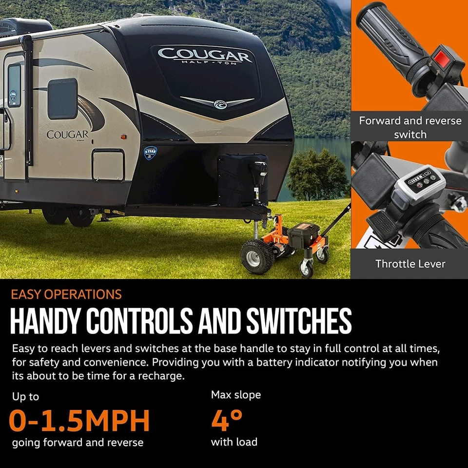 Remolque eléctrico SuperHandy Dolly 3600 libras peso máximo del remolque - - arañazos y abolladuras Foto 4 de 4