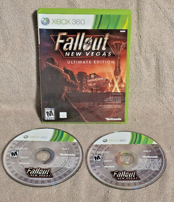 Fallout New Vegas Ultimate Edition Xbox 360 2 Disc Set  TESTED!