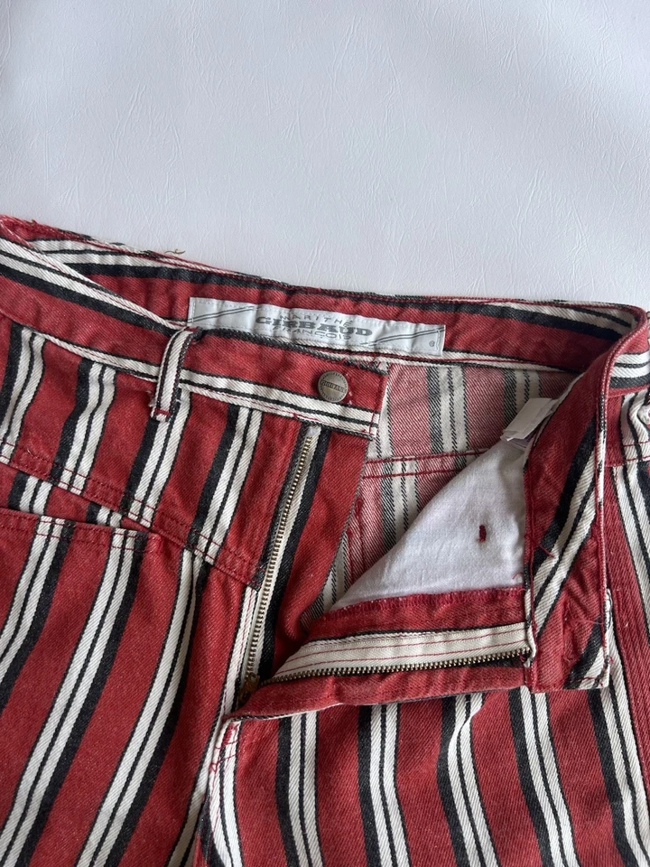 Pantalones cortos de jean MARITHE FRANCOIS GIRBAUD Y2K para mujer 5/6 raros vintage preppy costeros Foto 4 de 4