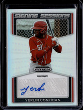 2022 Panini Prizm Draft Picks Yerlin Confidan Signing Sessions Silver Auto (59H)