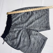 Nike Dri-Fit Shorts, Stretch, Logo, Pockets, Zipper, Charcoal/Gray, Male, Medium
