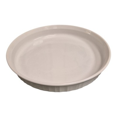 Vintage CorningWare French White F-3-B Round 10'' Baking Dish