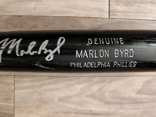 Philadelphia Phillies Louisville Slugger Marlon Byrd Signed Game Issued Bat - Picture 4 of 8