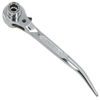 AB TOOLS Scaffolding Spanner Ratcheting Ratchet Podger Scaffolders Wrench 14 17 19 21mm