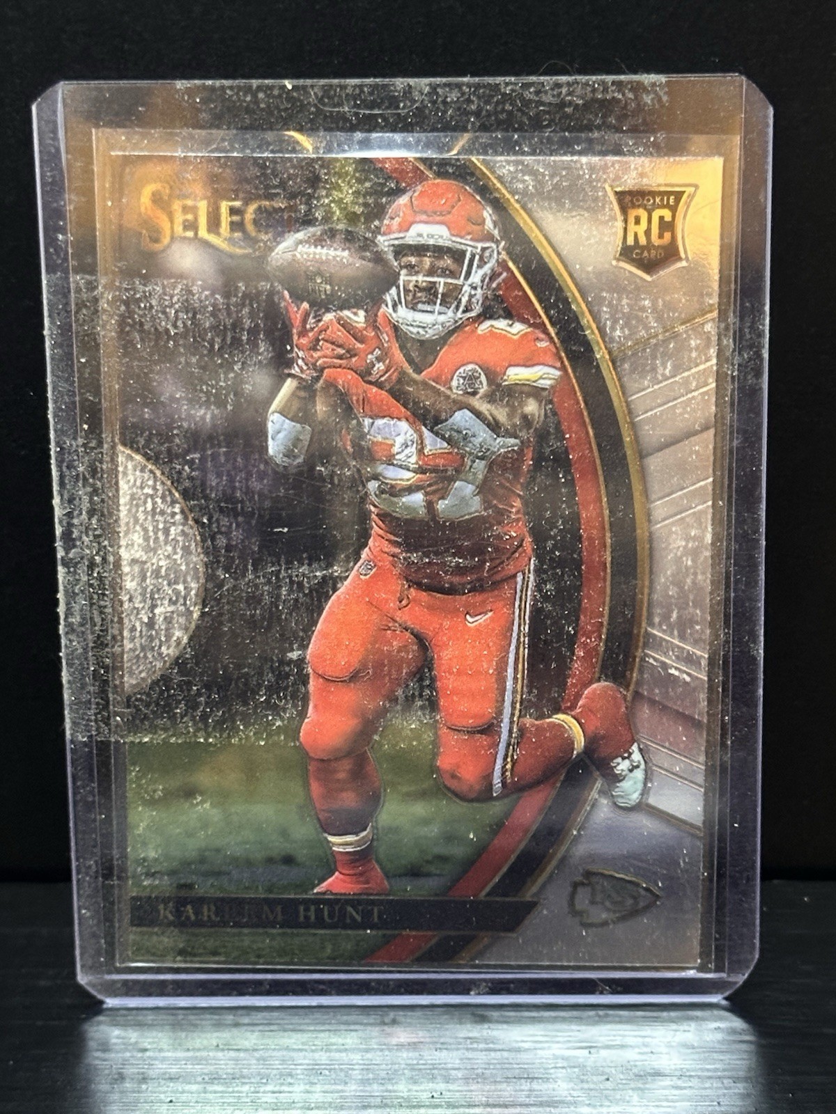 2017 Panini Select Rookie Kareem Hunt Kansas City Chiefs #68 Football Card