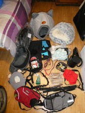 Dog gear!! Puppy carriers, hands free leads, coats!!! Joblot!!