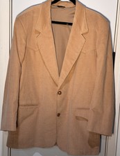 PIONEER WEAR MEN'S 48L CORDUROY LEATHER ELBOW PATCHES WESTERN BLAZER