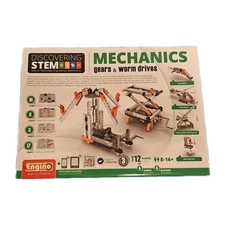 Discovering STEM Mechanics Gears & Worm Drives Building Toy 12 Models   /NIB