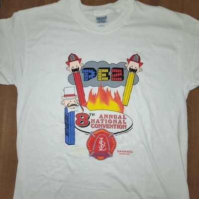 2000 Pez Candy Tee Shirt 8th National Convention ST.LOUIS Sz L