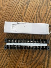 GE Vernova Terminal Strip, Heavy Duty, 10 to 18 AWG, 12 Circuits, 30A,...