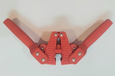Beer Bottle  Capper Red ABS Plastic Manual Lever Machine Made in Italy