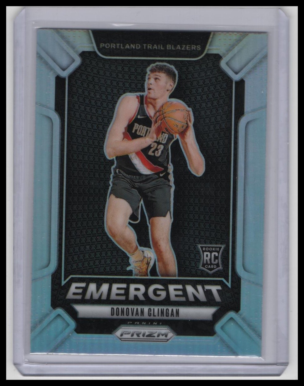 2024-25 Panini Prizm #13 Donovan Clingan Emergent Prizms Silver