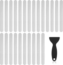 Anti-Skid Strips for Tub and Bathroom, 24-Pack Transparent Grip Pads with... 