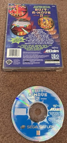 BUST A MOVE 2 ARCADE VERSION (Sega Saturn, 1996) Complete In Box CIB - Picture 2 of 2