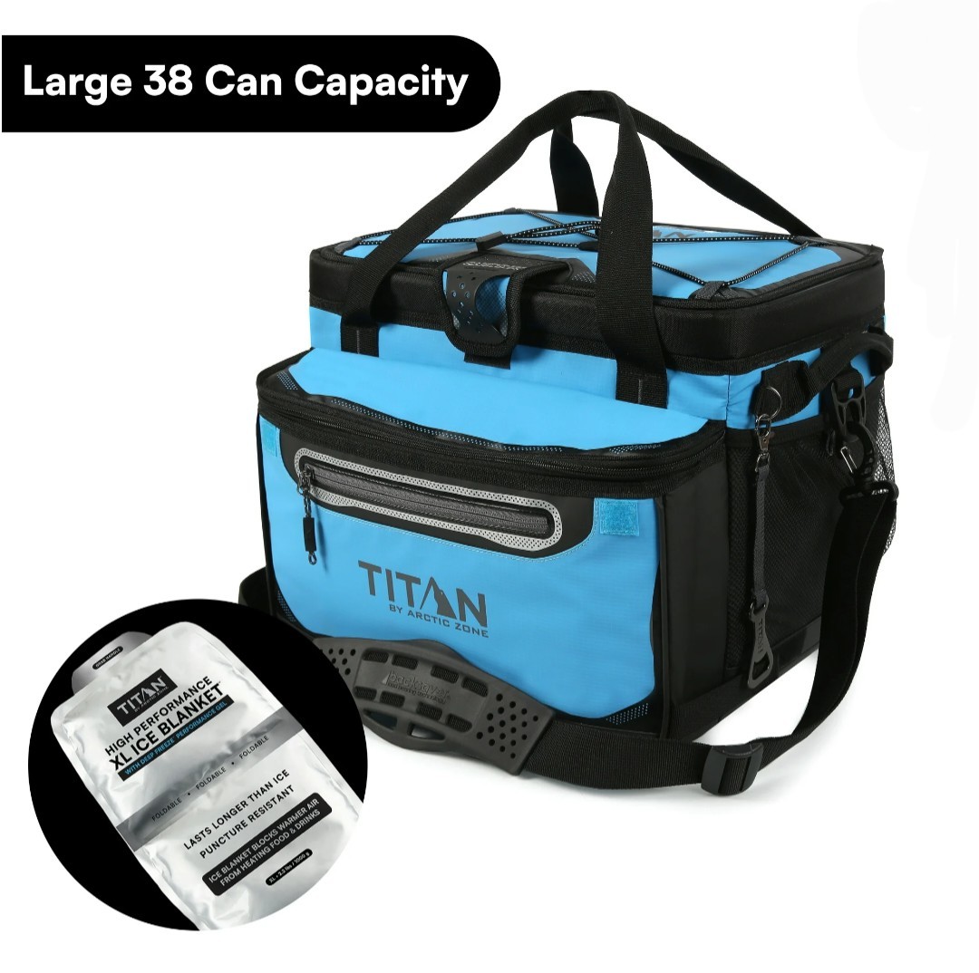 Titan by Arctic Zone 38-Can, 25-Quart Ice-Free Zipperless So