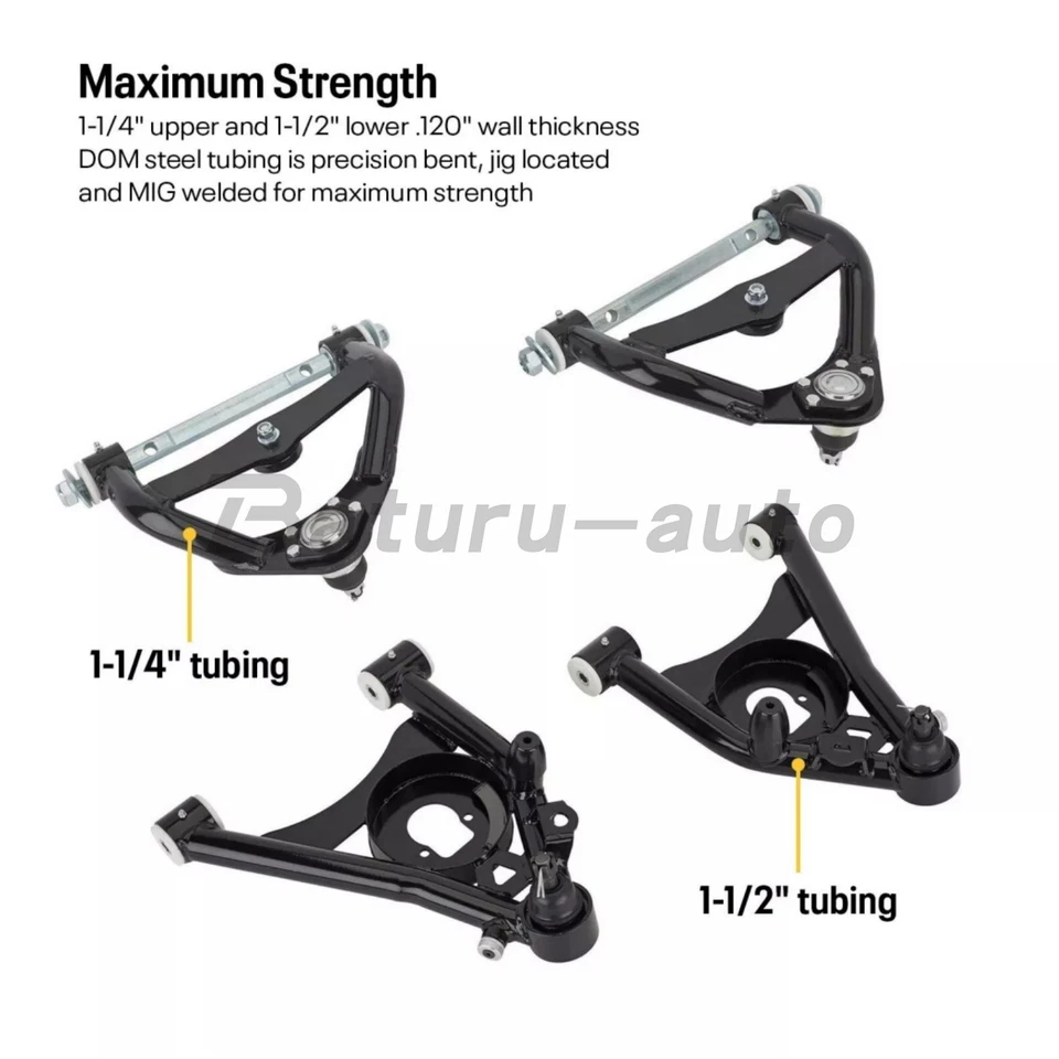 For 1978-88 G-Body and S10 Tubular Control Arms, Upper and Lower Kit NEW - Изображение 2 из 4