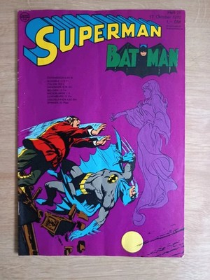 Superman Nr. 21Von 1970  Ehapa  ,Bagged+Boarded Sehr Schön 