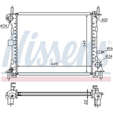 NISSENS K&Uuml;HLER MOTORK&Uuml;HLUNG 1061185 NEU DE STOCK
