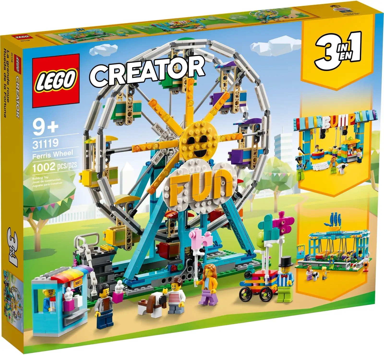 LEGO Creator 3 in 1 Ferris Wheel Amusement Park, Funfair Set 31119 NEW & SEALED