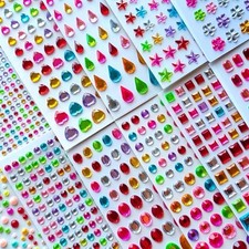 3165pcs Gem Stickers Crystal Crafts - self-Adhesive Stickers, Sticker