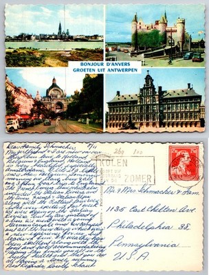 Antwerpen Belgium Landmark Views Postcard