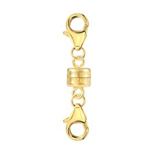 Magnetic Necklace Clasps and Closures 14K Gold Plated 925 Sterling Silver Double