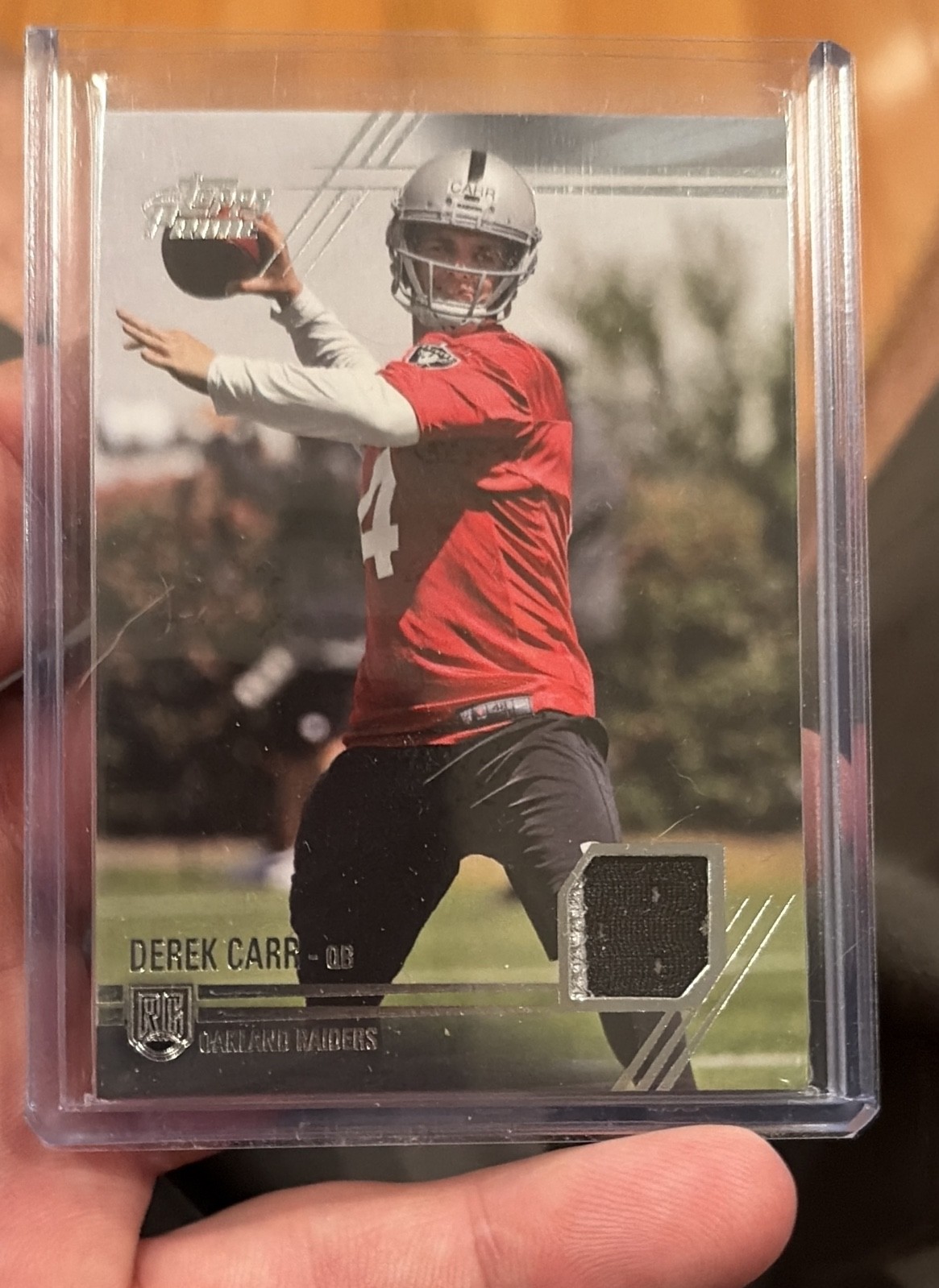2014 Topps Prime - Prime Patches Derek Carr #PP-DC (MEM, RC)