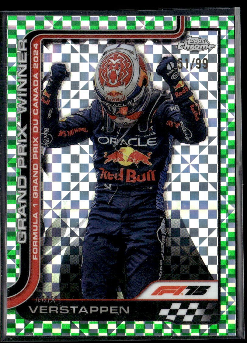 2025 Topps Chrome F1 Max Verstappen #101 /99