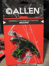 Allen Compacto Liberación Pulgar Arco de Caza Cuerda Flecha Gatillo Liberación Verde Camuflaje