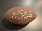 Jack Lambert HOF 90 inscr Autographed Wilson Football - Lambert 58 COA Steelers