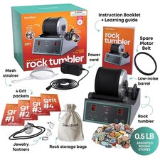 Quiet Barrel Rock Tumbler - Gemstone Polishing Set