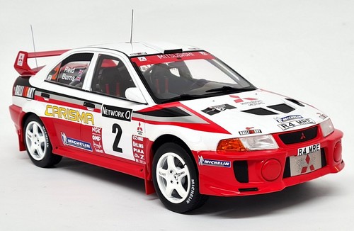 iXO 1/18 Mitsubishi Lancer RS Evo V RAC Rally 1998 Burns Reid #2 Model Race Car - Picture 7 of 8