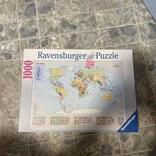 Ravensburger 1000 Piece Jigsaw Puzzle POLITICAL WORLD MAP-100 COMPLETE