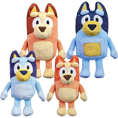 Bluey Family Plush Set 11'' Bluey Bingo Bandit Chilli Stuffed Toys 4 Plushy