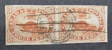 nystamps Canada Stamp # 4 Used $1000 Rare Multiple G14x672