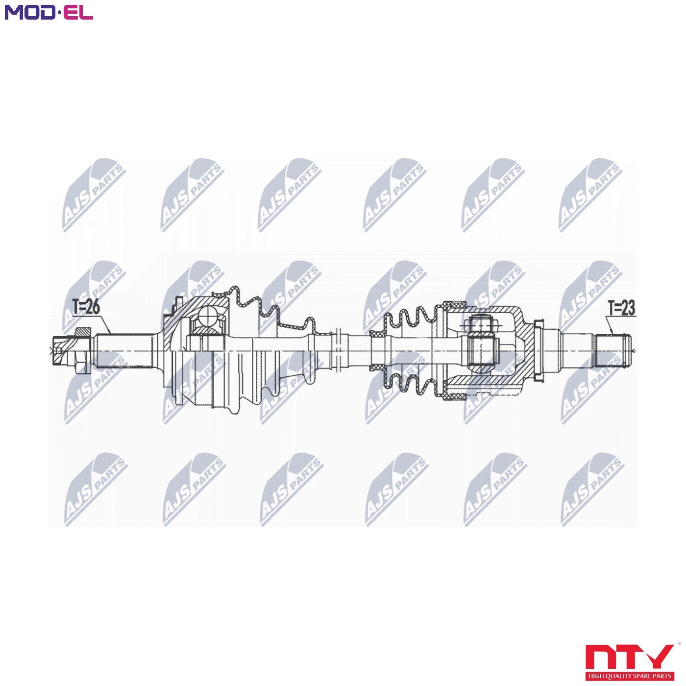 DRIVE SHAFT NPW-TY-165 FOR TOYOTA 1NR-FKE/FE 1.3L 4cyl YARIS