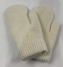 Women's Knitted Gloves, White. New