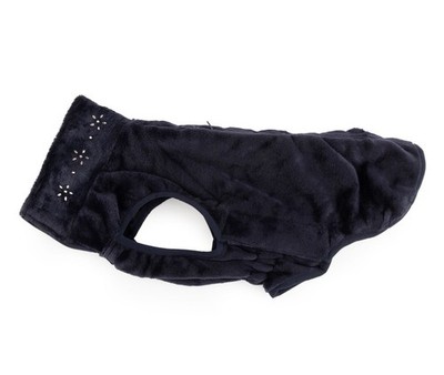 MONT CHALET Hunde Pullover Straßsteine am Kragen mit Klettverschlüsse  XL