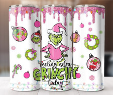 Feeling Extra Funny Holiday Tumbler   20oz Stainless Steel Christmas Mug