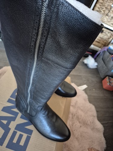 Lands End Knee High Black Leather Riding Boots SKU#5657096 - Picture 1 of 10