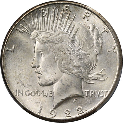 1922-S Peace Dollar PCGS MS64 Great Eye Appeal Nice Strike