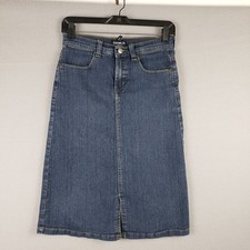 Vintage Daniels Jeans Denim Midi Skirt Size S/M Western Cottagecore Trad Country